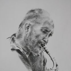 Dessin Saxophoniste 2