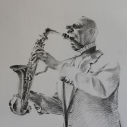 Dessin Saxophoniste 3