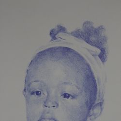 Dessin Dalianis. Enfant cubain