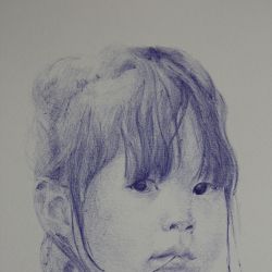 Dessin Chansoda. enfant laotienne