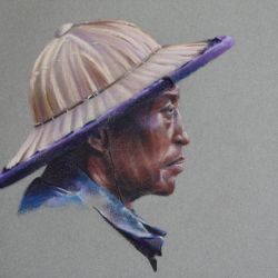 Dessin pastels Vietnamien 1